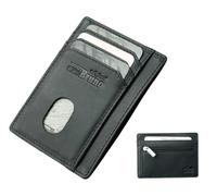 433 monedero pequeño, Piel de vacuno negra, medium, Moderno