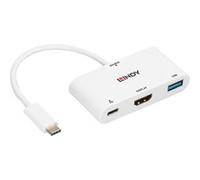 43340 Adaptador gráfico USB 3840 x 2160 Pixeles Blanco, Hub USB blanco, 3840 x 2160 Pixeles