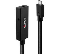 43364 cable USB USB 3.2 Gen 2 (3.1 Gen 2) 5 m USB C 10 Gbit/s Negro, Cable alargador negro, 5 m, USB C, USB C, USB 3.2 Gen 2 (3.1 Gen 2), 10 Gbit/s, Negro