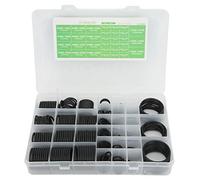 435 piezas HNBR Kit de O de goma Reemplazo de surtido de arandelas de acondicionamiento de calor para excavadora de PC con caja de almacenamiento para maquinaria de tuberías