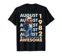 43rd Birthday Bear Legends August 1982 43 Years Old For Mens Camiseta