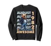 43rd Birthday Bear Legends August 1982 43 Years Old For Mens Sudadera