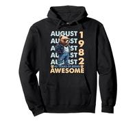 43rd Birthday Bear Legends August 1982 43 Years Old For Mens Sudadera con Capucha