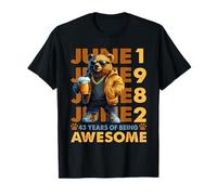 43rd Birthday Bear Legends June 1982 43 Years Old For Mens Camiseta