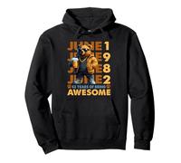 43rd Birthday Bear Legends June 1982 43 Years Old For Mens Sudadera con Capucha