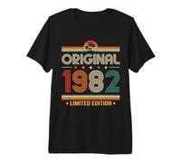 44 Cumpleaños Hombre Regalo Vintage Año 1982 Camiseta Premium