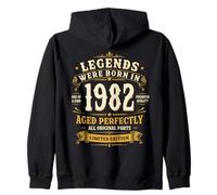 44 Cumpleaños Hombre Regalo Vintage Año 1982 Sudadera con Capucha