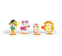 44 Gatos - Figuras articuladas Lampo, Miladay, Pilou y Albondiga, Pack 4 Figuras 8 cm (Smoby 180173)