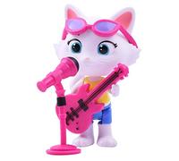 44 Gatos - Milady con bajo, figura articulada 8 cm con guitarra y micrófono de pie (Smoby 180111)