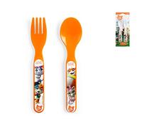 44 Gatti Set cuchara + tenedor, polipropileno