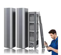 44-In-1 Precision Screwdriver Set - for Effortless, Pop-Up Aluminum Storage Case, High-Precision Repairs for Laptop Phone Camera Glasses Watch (2 Set)