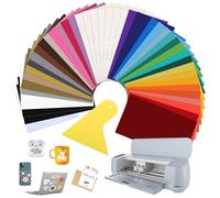 44 Láminas de Vinilo Autoadhesivas para Plóter - 30,5 x 20,5 cm - Incluye 7 Láminas de Transferencia para Cricut, Silhouette Cameo y Otros Plóter