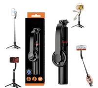 44'' Magnetic Selfie Stick Tripod with Remote, 360 Magnetic Selfie Tripod, Extendable Cell Phone Tripod Stand 360° Vertical & Horizontal Rotatable