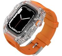 44 mm 45 mm 49 mm Case de vigilancia transparente de goma, para reemplazo de la serie Ultra 8 7 6 5 4 SE, correas deportivas Clear PC Watch Bisel Mod Kit Accesorios