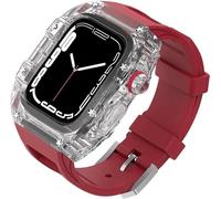 44 mm 45 mm 49 mm Case de vigilancia transparente de goma, para reemplazo de la serie Ultra 8 7 6 5 4 SE, correas deportivas Clear PC Watch Bisel Mod Kit Accesorios