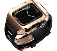 44 mm de 45 mm Caja de reloj de acero inoxidable Caja de goma, para Ultra 8 7 6 5 4 SE Reemplazo de series, Sport Straps Watch Case Crown Bisel Mod Kit Accesorios