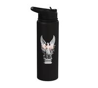 444 Numerología de astrología protegida y fundamentada con número de ángel Stainless Steel Insulated Water Bottle