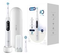 Oral-B iO Series 6 - Cepillo de dientes eléctrico, 2 cabezales de cepillo, 5 modos de cepillado para el cuidado dental, regalo de San Valentín para él o ella, pantalla y estuche de viaje, diseñado por