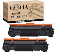 44A CF244A Toner Negro Compatible para HP 44A CF244A para HP LaserJet Pro M15w Toner para HP MFP M28w Toner HP MFP M28a M15a (2 Negro)