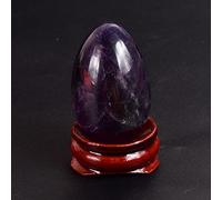 45 * 30 Gran huevo de masaje Yoni Bola de piedra natural Rosa Cuarzo Jade Cristal Huevos sin perforar Kegel Ejercicio, amatista 45x30mm