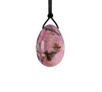 45 * 30 mm Yoni huevo rosa cuarzo huevo de jade huevo perforado amatista para mujeres Kegel ejercicio Huevos de piedra de cristal natural, rodonita