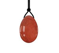 45 * 30 mm Yoni huevo rosa cuarzo huevo de jade huevo perforado amatista para mujeres Kegel ejercicio natural cristal huevo piedra, jaspe rojo