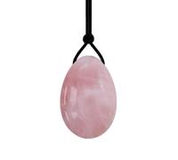 45 * 30 mm Yoni huevo rosa cuarzo huevo de jade huevo perforado amatista para mujeres Kegel ejercicio natural cristal huevo huevos, cuarzo rosa