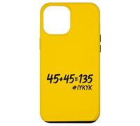 45+45 = 135, Divertido Levantamiento de Pesas Fitness Sentadillas Banco Gimnasio matemáticas Carcasa para iPhone 12 Pro MAX