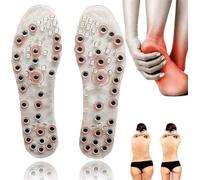 45~46,UIGJIOG Terapia magnética Plantación de zapatos para adelgazar, plantillas de reflexología de amortiguador elástico con 56 áreas de masaje, pies a prueba de sudor transpirables, 1 par