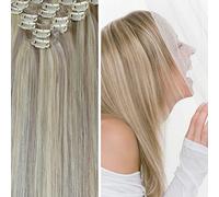 45,72 cm de pinza en el Remy para el hombre de pelo del conjunto de cinta y - de extensión de-x 20 de la escuela clips a la cabeza-20 de peso de tija de forma externa-100g - de grado de AAA-diseño de-color de la