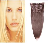 45,72 cm de pinza en el Remy para el hombre de pelo del conjunto de cinta y - de extensión de-x 20 de la escuela clips a la cabeza-20 de peso de tija de forma externa-100g - de grado de AAA-diseño de-color de la