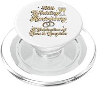 45 Aniversario de Boda Pareja 45 Año Celebración de Matrimonio PopSockets PopGrip para MagSafe