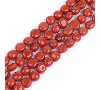 45 cuentas de jaspe rojo natural de 5 a 8 mm, piedras irregulares de forma libre, cuentas sueltas de piedras preciosas para hacer joyas, pulseras, collares, aretes