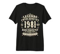45 Cumpleaños Hombre Regalo Vintage Año 1981 Camiseta Premium