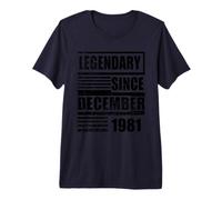 45 cumpleaños Legendario Desde diciembre de 1981 cumpleaños Camiseta Premium