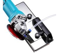 45 Degree Tile Chamfering Tool - Stainless Steel 26x10.8cm | Angle Grinder Attachment with Water Pipe | Professional Mitre Cutting Stand for Ceramic Stone Installation Woodworking