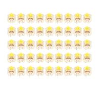 45 Interruptores Mecánicos para Teclado, Retroiluminación Impermeable, Juego de Interruptores Mecánicos Lineales Silenciosos, Interruptores Lubricados, para Teclado de Juegos DIY (G Amarillo PRO)