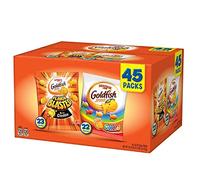 45 Pack- Pepperidge Farm Goldfish Baked Cheddar Snack Crackers Variety Pack, 26g Packs