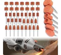 45 Piezas Set Discos Abrasivos Korund para Dremel - Accesorios 1/8" para Pulir Metal, Vidrio y Piedra