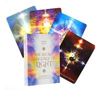 45 Piezas The Secret Language of Light Oracle Card, Juego De Cartas De Adivinación De Reunión Familiar, Inglés, Adecuado para Los Amantes del Tarot