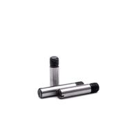 45 Pin cilíndrico ranurado con rosca externa apagada de acero, Pin recto sin cabeza con ranura(2PCS 8X18)