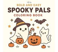45 Spooky Pals - Coloring Book - Bold and Easy Halloween Fun: Livre de coloriage Halloween facile et mignon pour enfants, filles, garçons et adultes - ... à colorier pour s’amuser et se détendre