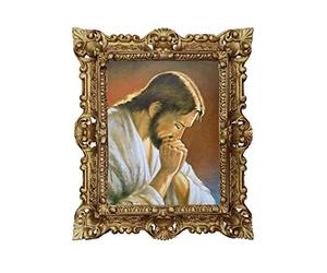 45 x 38 cm, pinturas de Jesús iconos, cuadro histórico de San Jesús de Nazaret, imagen de santos con marco, marco barroco antiguo 48B