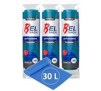 45 x Bolsas de Basura 30 L - Envio 24 h - Muy Resistentes - Perfumada con Autocierre y Antigoteo - Reciblables - Pack de 3 x 15 bolsas (E - 30 L)