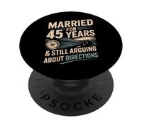 45 Year Of Marriage - 45 years of marriage tee PopSockets PopGrip Adhesivo
