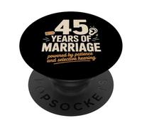 45 Year Of Marriage - 45 years of marriage tee PopSockets PopGrip Adhesivo