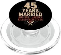 45 Years of Marriage & Still Haven't Killed Each Other PopSockets PopGrip para MagSafe