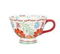 450 ml Tazas de Café de Porcelanacon Taza de Diseño Chic Tazón de Desayuno Bol de Avena con Estampado y Colorido - Estilo Bohemio Accesorios del Hogar