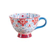 450 ml Tazas de Café de Porcelanacon Taza de Diseño Chic Tazón de Desayuno Bol de Avena con Estampado y Colorido - Estilo Bohemio Accesorios del Hogar