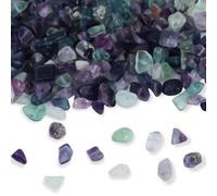 450 piezas multicolor piedras preciosas cuentas,perlas de natural,cristales cuentas para enhebrar fluorita piedra preciosas con agujero Irregular cuentas de vidrio para DIY pulseras pendientes joyas